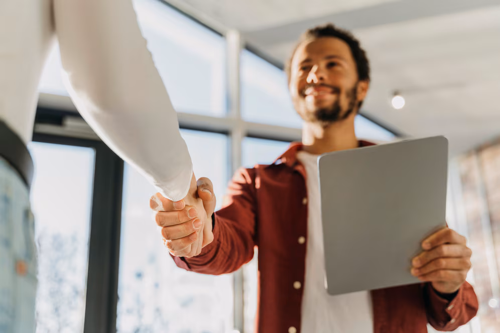 pessoa em processo de recrutamento